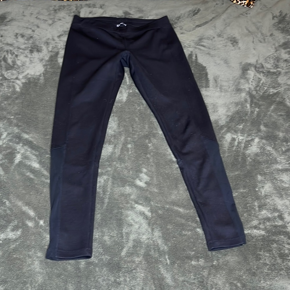 EXPRESS Calf Mesh Paneled Leggings